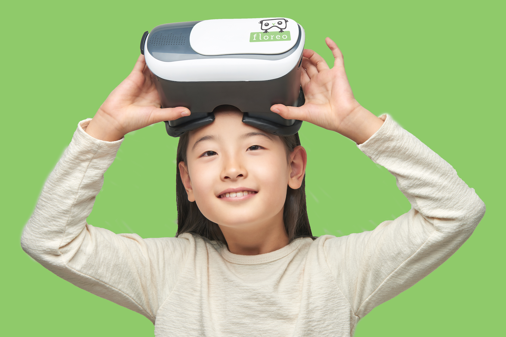 Girl Wearing Headset